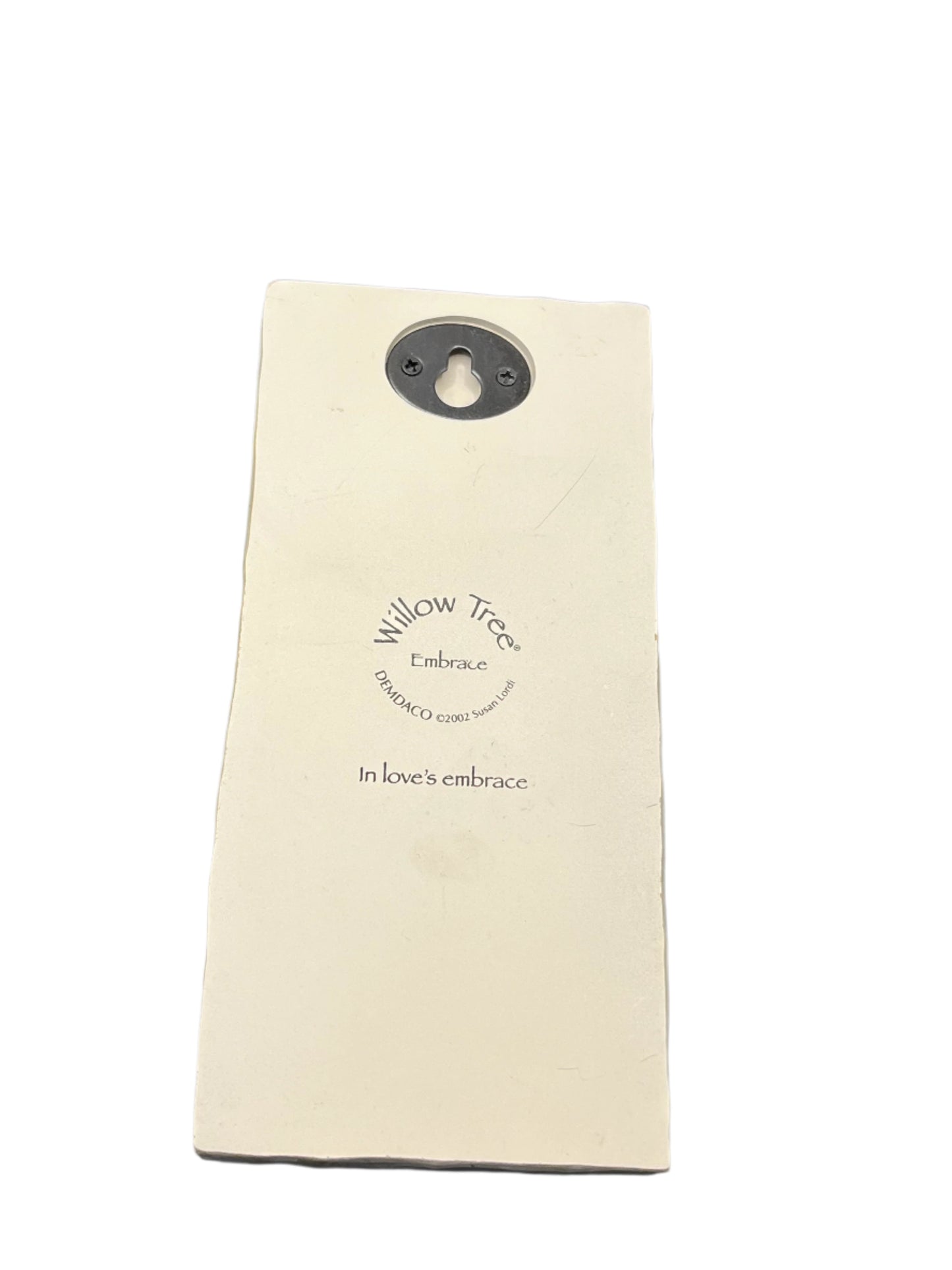 2002 Willow Tree "In Loves Embrace" by Susan Lordi Wall Art