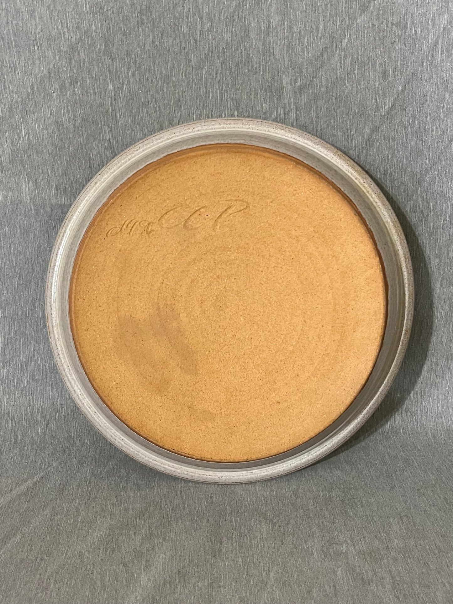 Vintage Clay City Pottery Stoneware Folk Art Pie Plate Heart