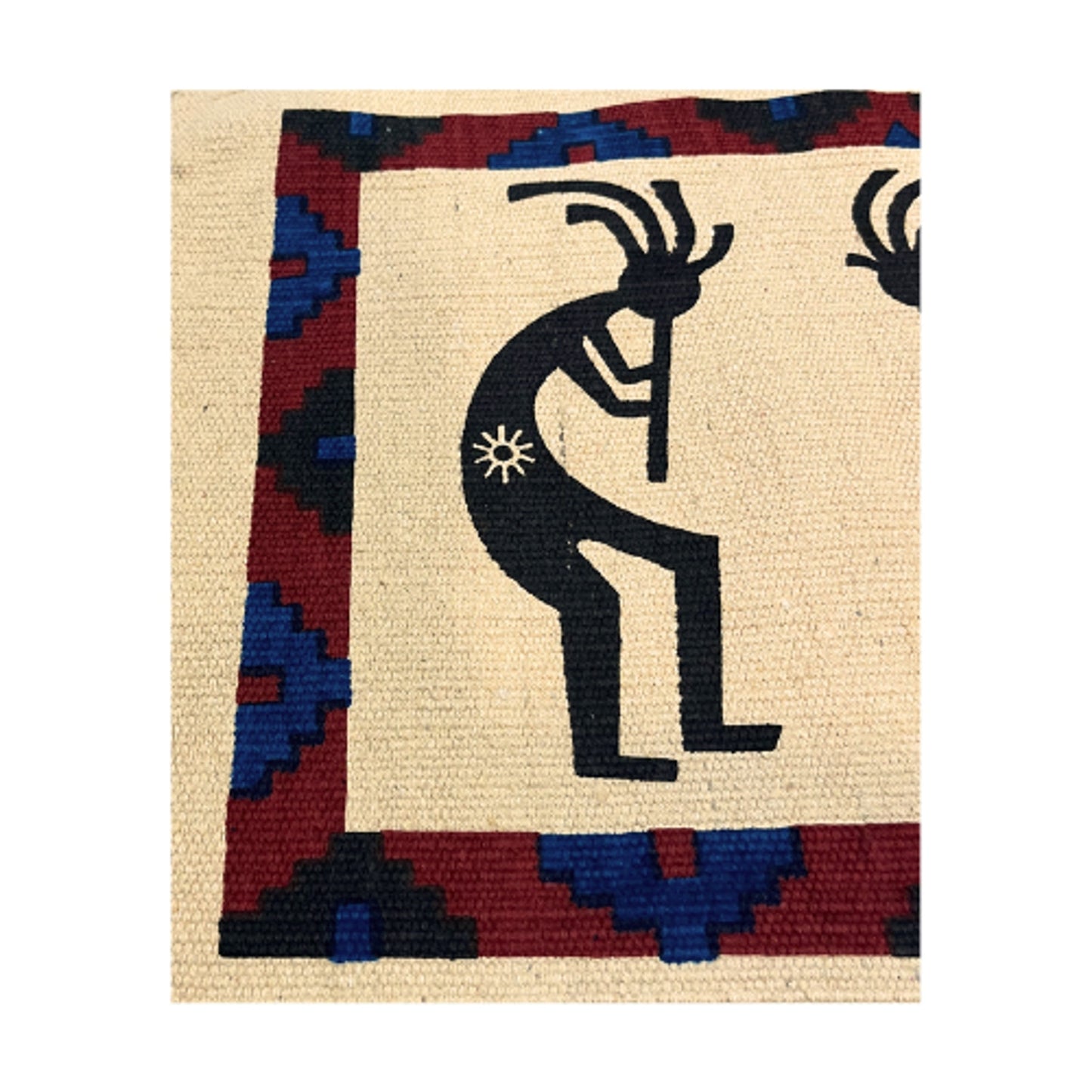 Southwestern KOKOPELLI Flute Dancer Woven 6 Placemats EL PASO SADDLE BLANKET CO