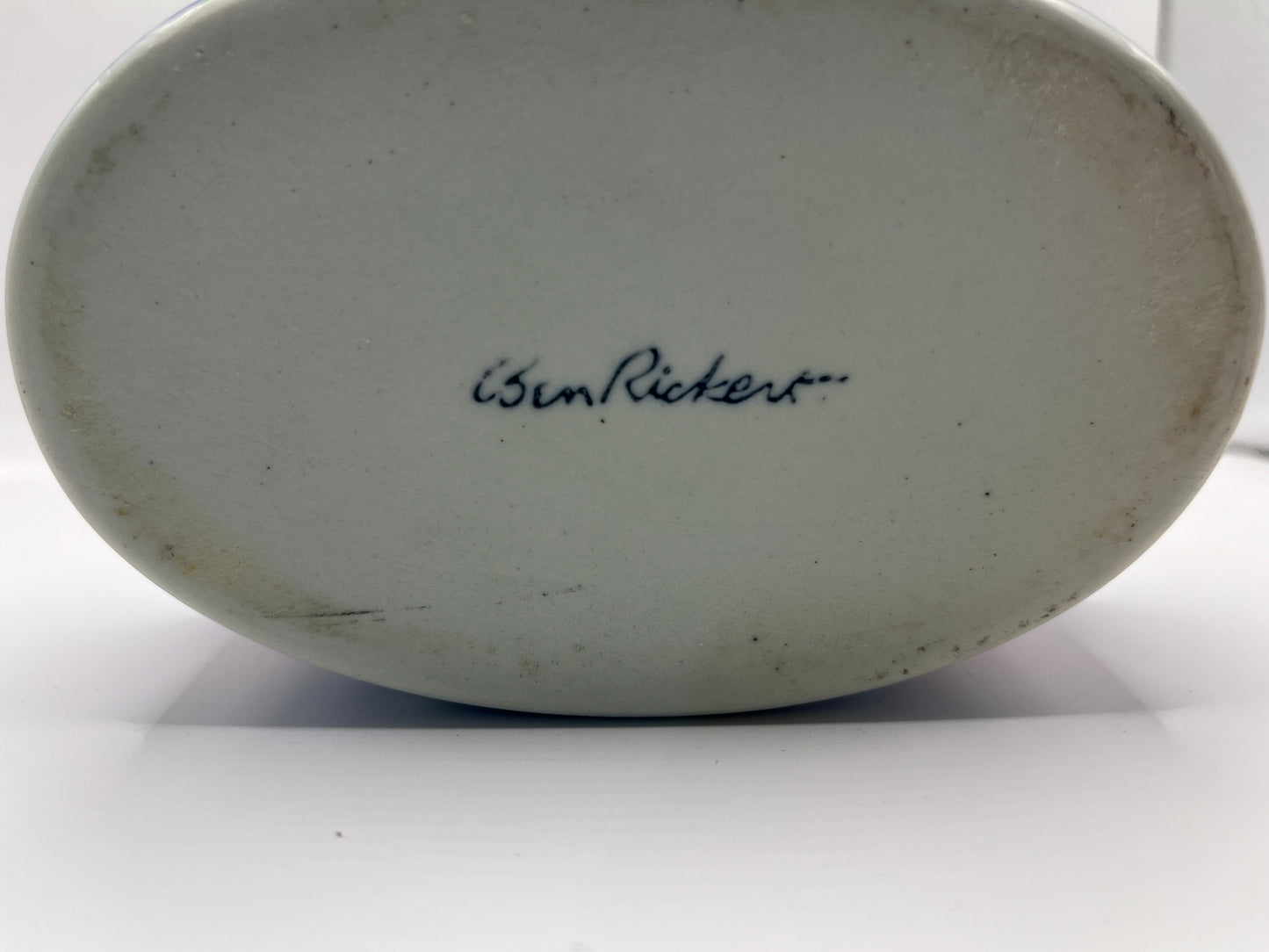 Vintage Ben Rickert Signed Porcelain Chicken Trinket Box 6" 4" by