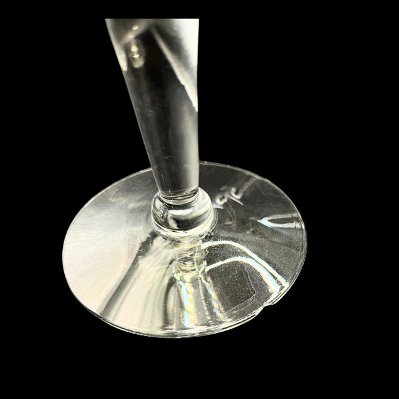 Mid Century Modern Dorothy Thorpe Silver Band Tall Trumpet Cocktail Glasses
