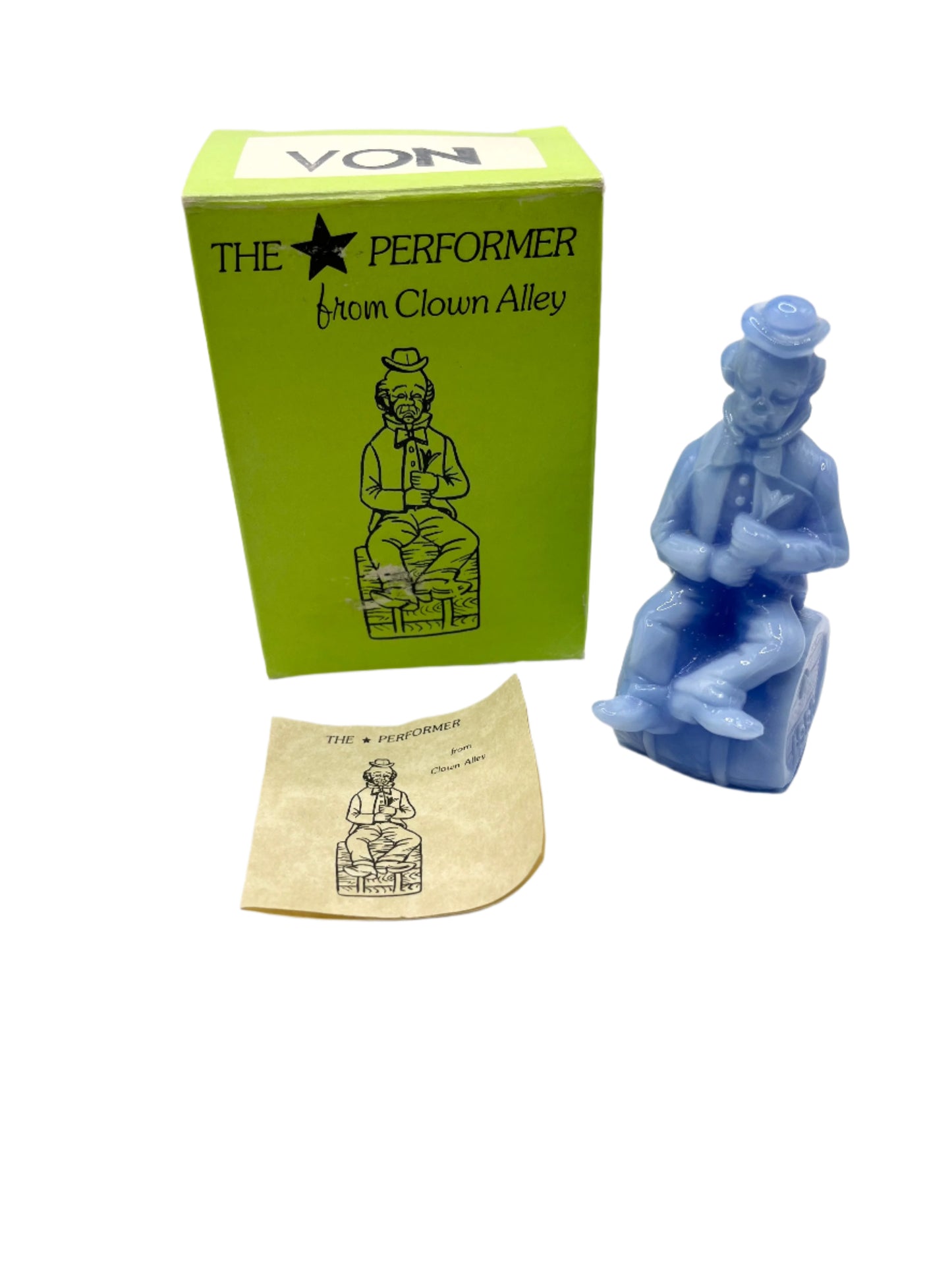 Mosser Slag Glass VON The Performer from Clown Alley With Original Box