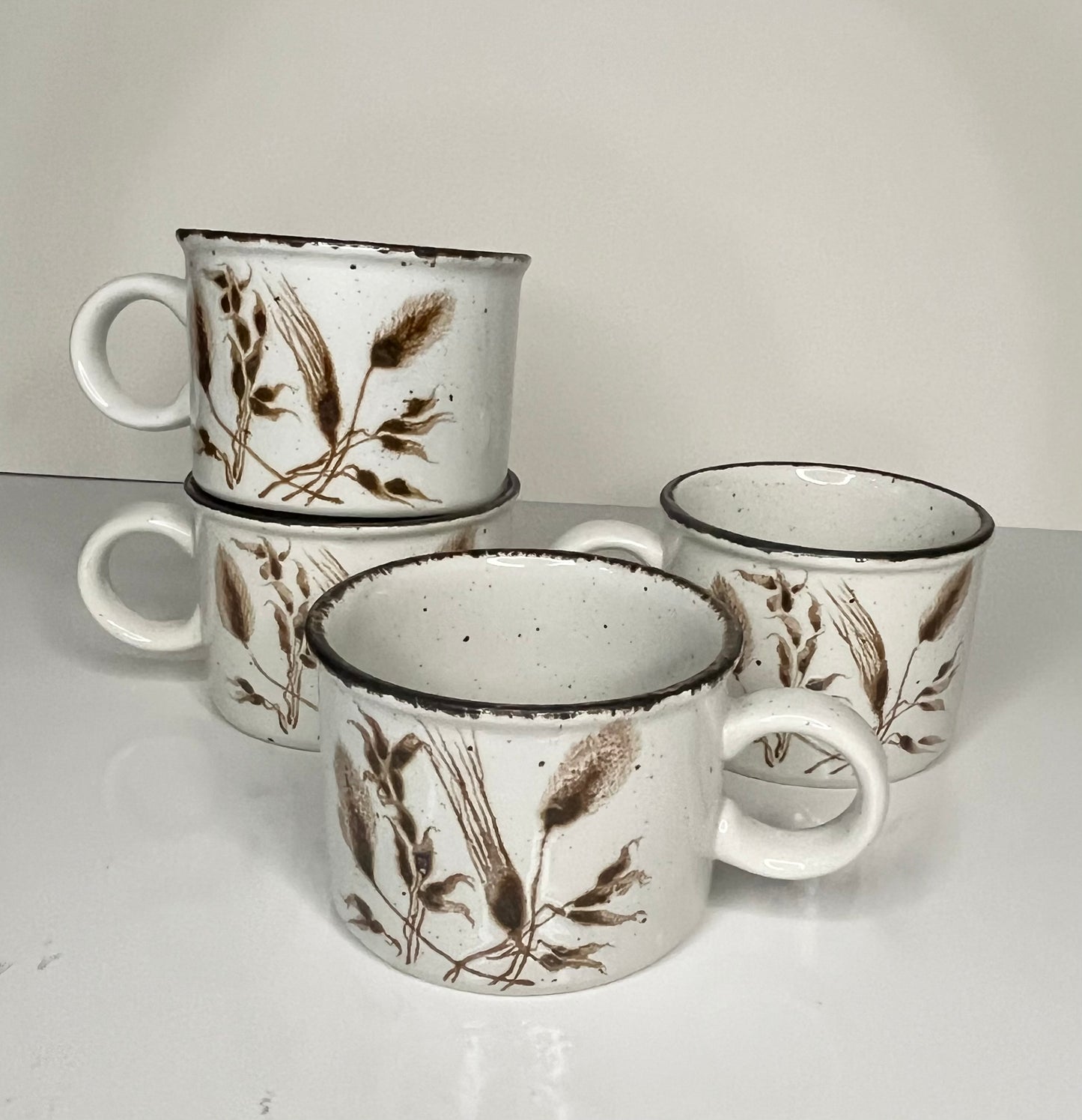 Wild Oats Midwinter Stoneware Small Mugs