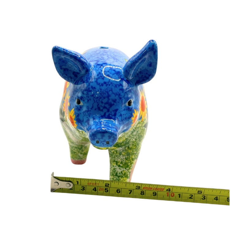 Vintage Van Gogh Sunflowers Floral Inspired Piggy Bank by Big Pigs 2002