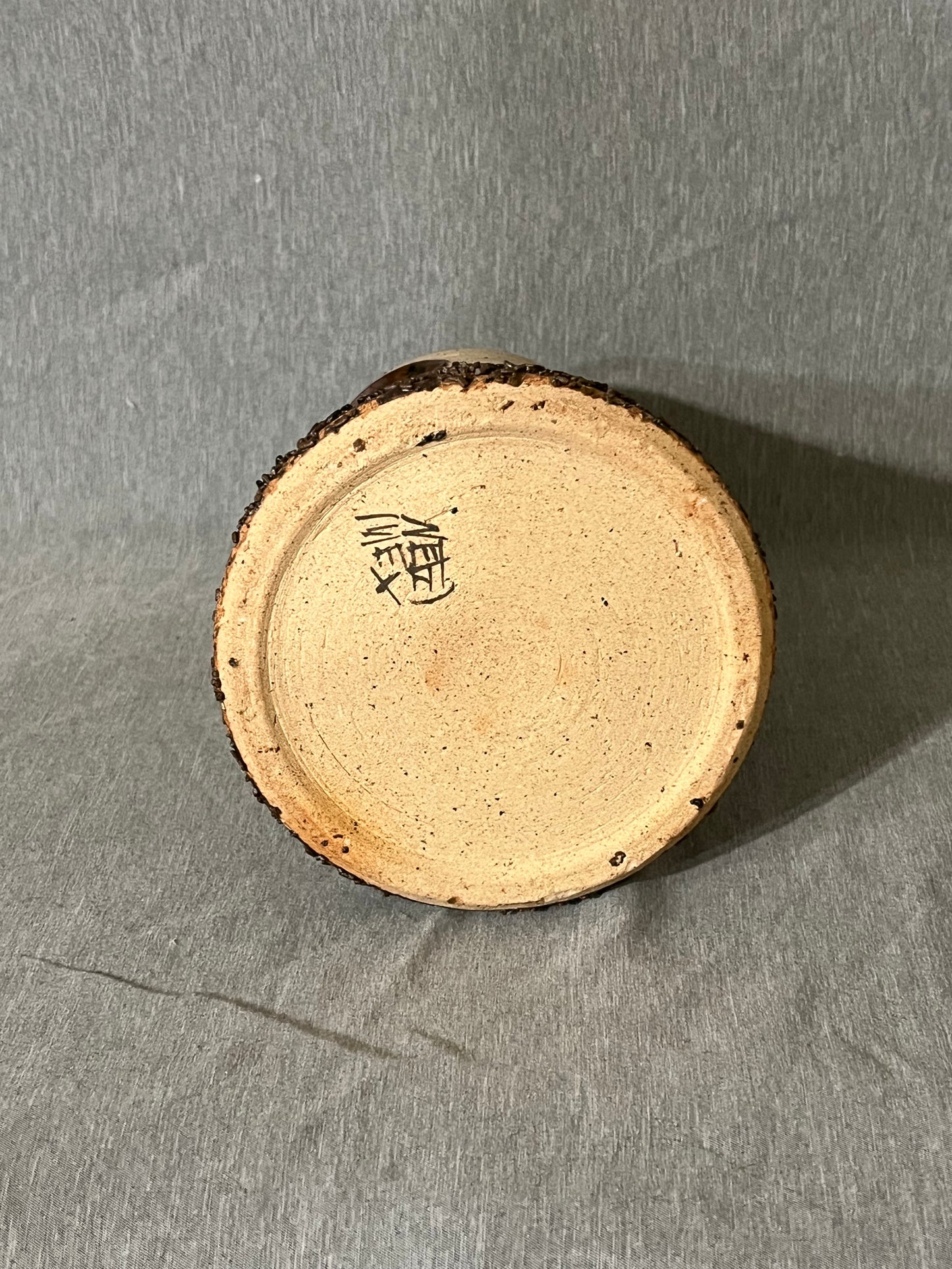 Tonala Singed Mexican Pottery Taper Candle Lantern 