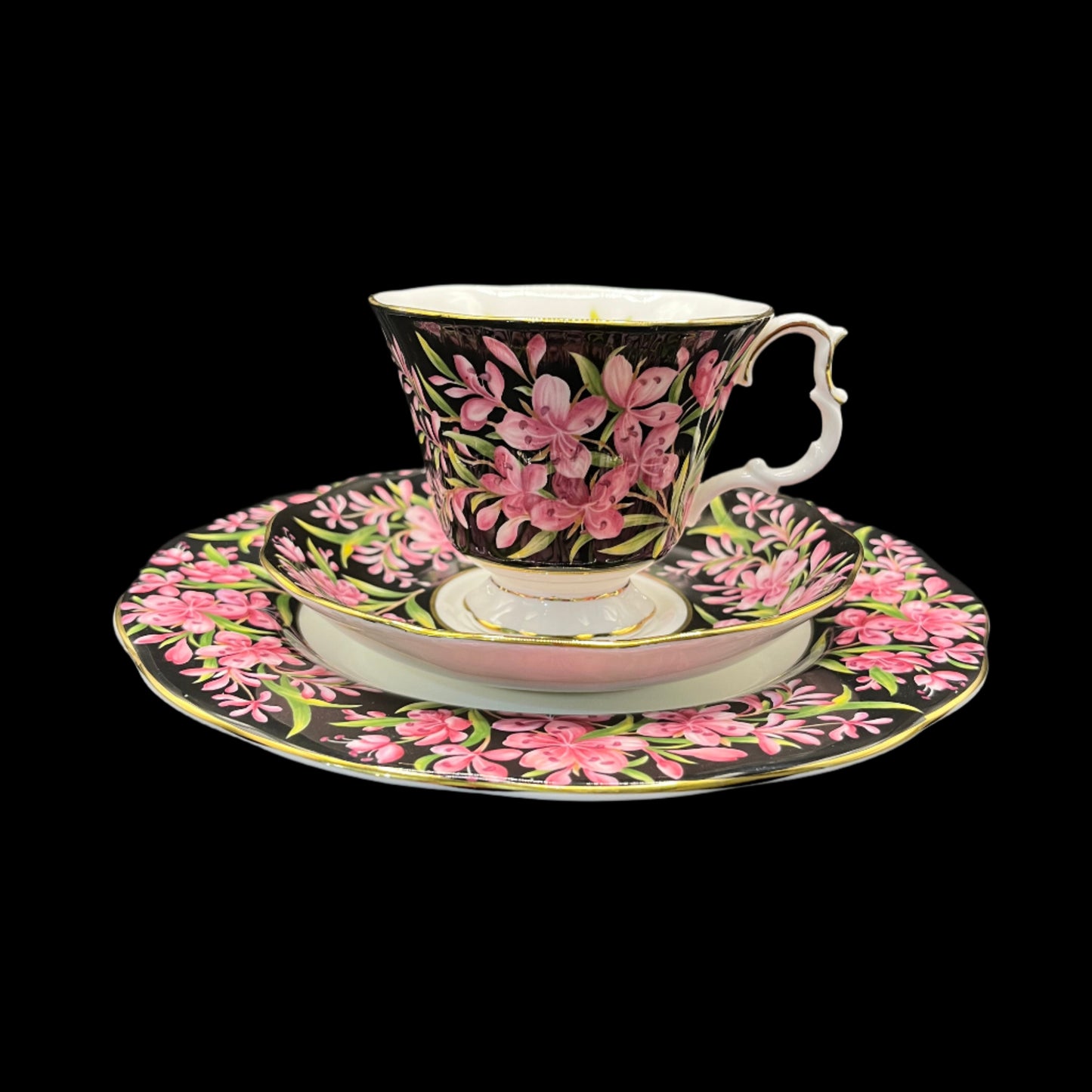 Royal Albert Provincial Flowers Fireweed 3-Piece Set Original Bone China