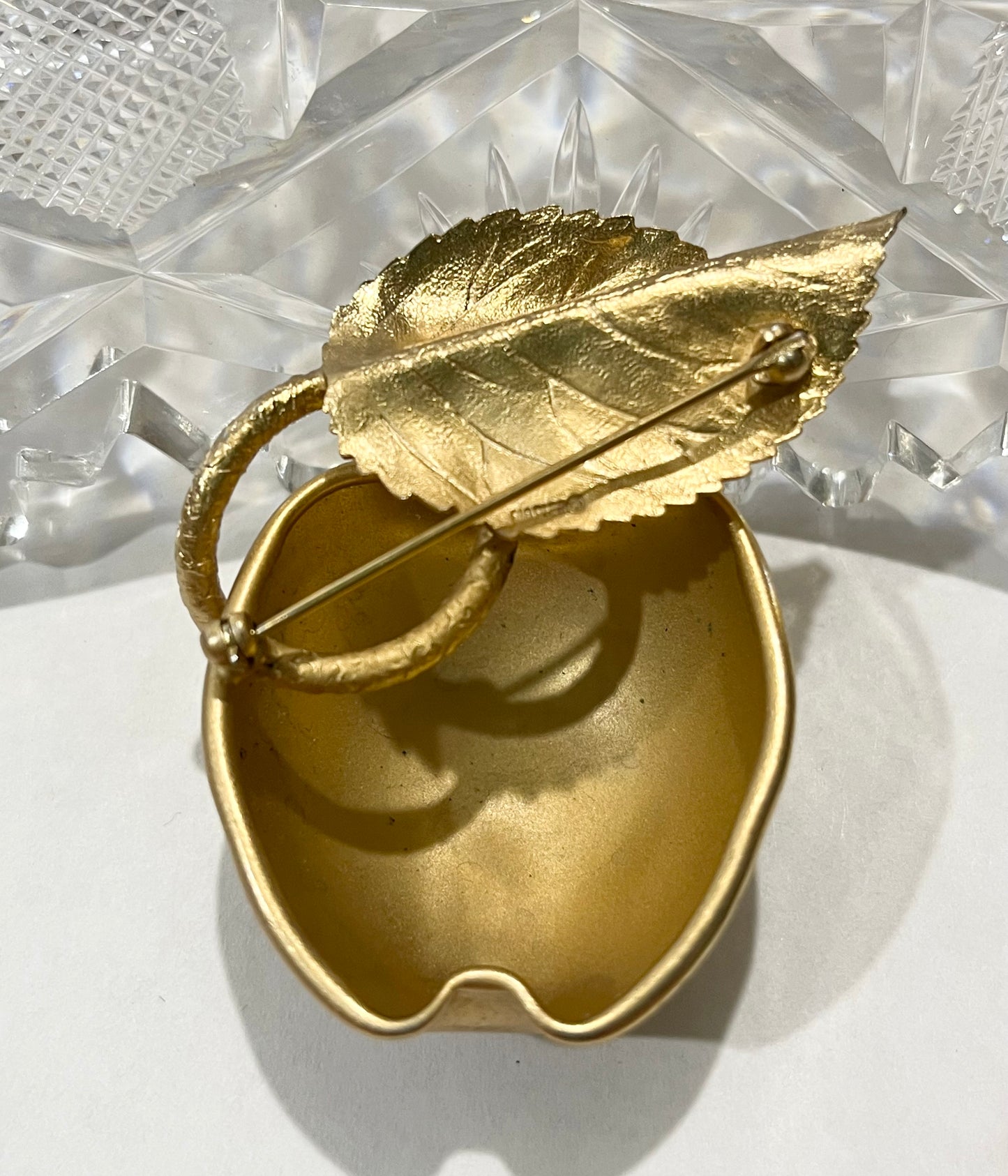 Vintage Signed Napier Book Piece Apple "Orchard Treasure" Brooch