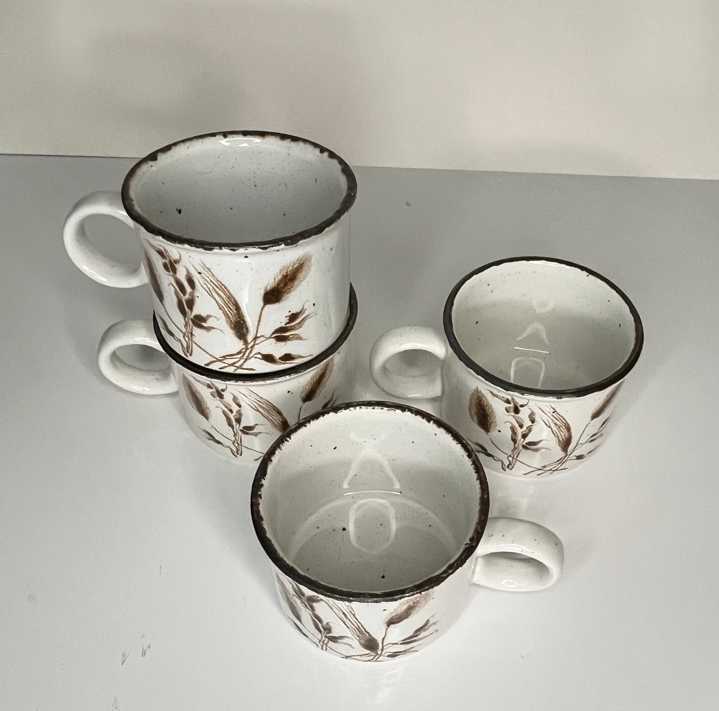 Wild Oats Midwinter Stoneware Small Mugs