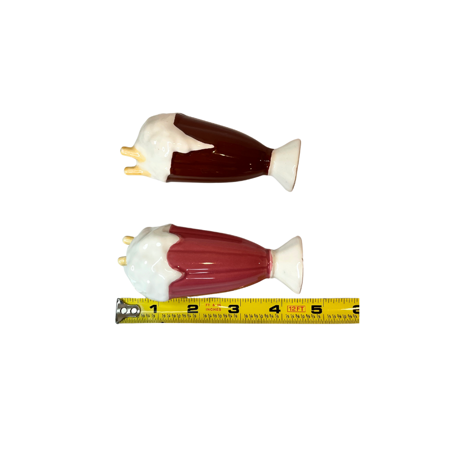 * BEBOP Drive-In Ice Cream Sodas Slat & Pepper Shakers - Repaired