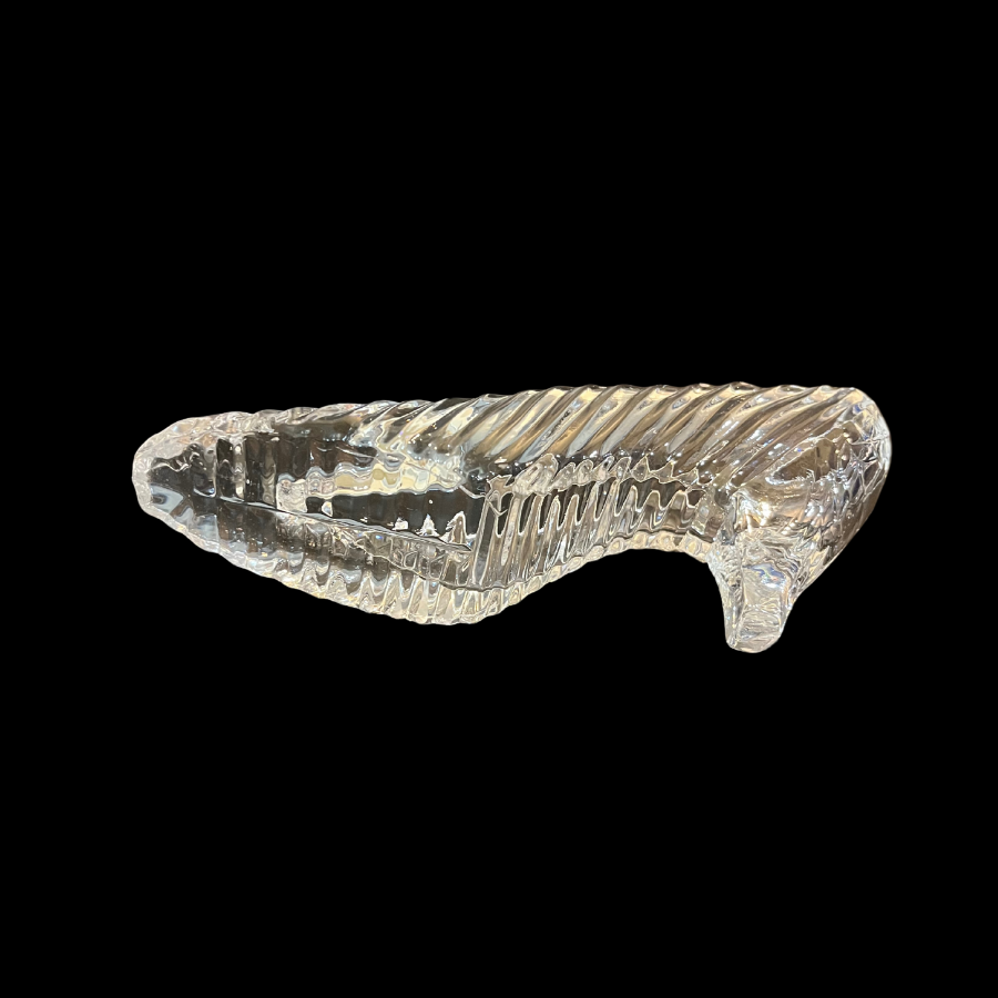 Vintage Godinger Shannon Clear Crystal Cinderella Slipper
