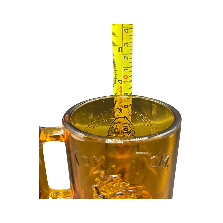 Vintage Tiara Nursery Rhyme Amber Glass Children's Mug and Bowl Set