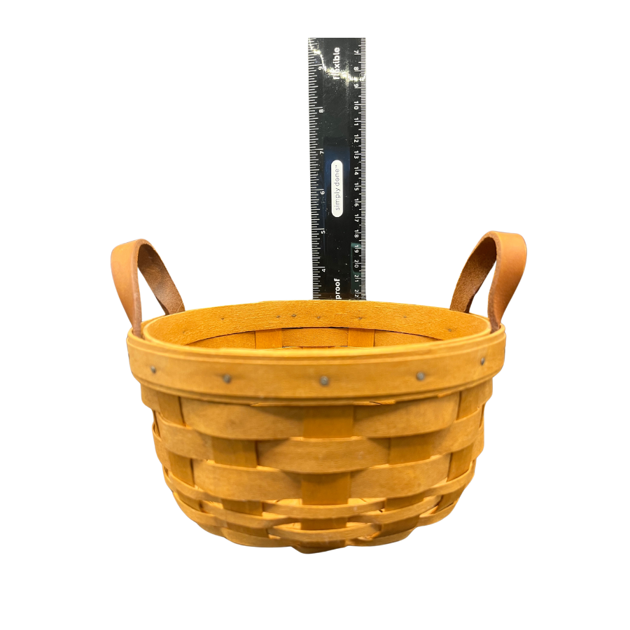 1994 Longaberger Round Classic Button Basket 7"