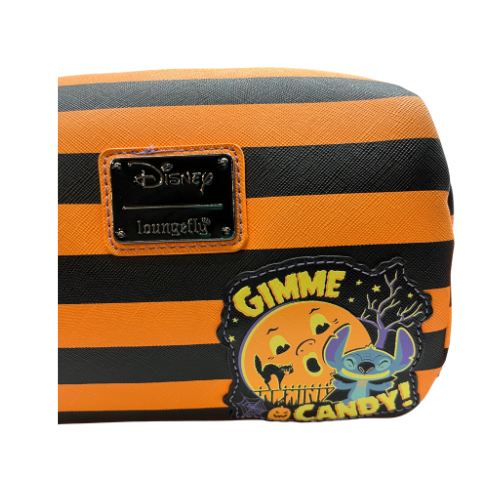 Disney’s Lilo & Stitch Striped Halloween Candy Wrapper Crossbody LOUNGEFLY Bag