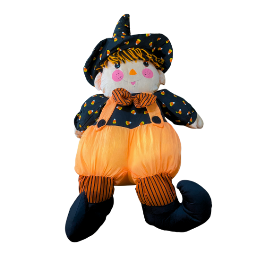 Early 1990s Puffalump Style Plush Scarecrow Witch