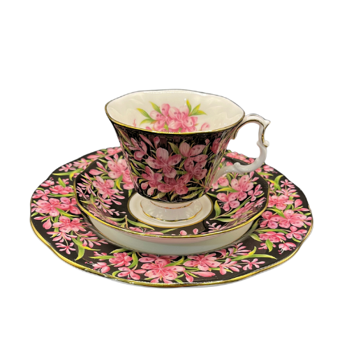 Royal Albert Provincial Flowers Fireweed 3-Piece Set Original Bone China
