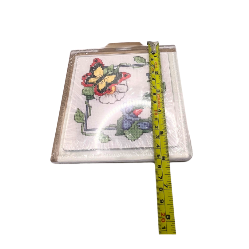 Butterfly Cross-Stitch Hot Plate Trivet Craft NEW M.C.G Textiles, Chino CA