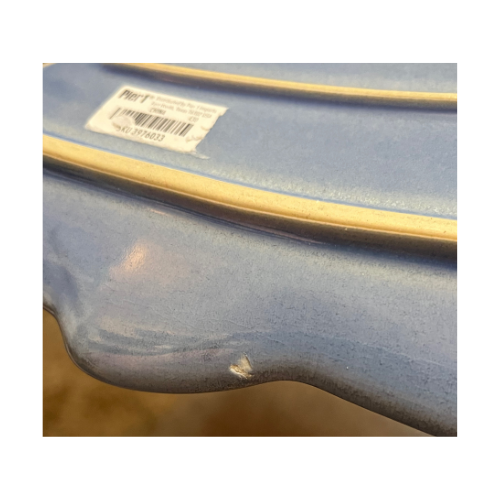 Pier 1 Imports Humpback Whale Blue 16" Serving Platter Dish Stoneware - Flaw