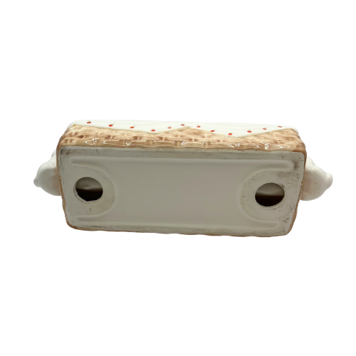 Vintage Kitty Cat Long Ceramic Cracker Serving Dish