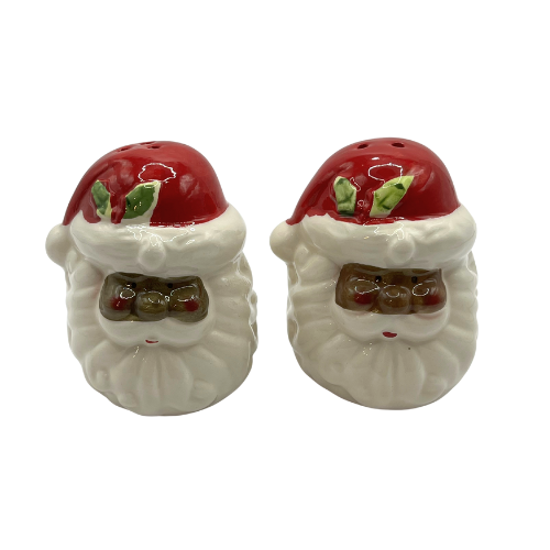 Santa Head Salt and Pepper Shakers Set