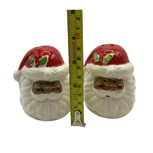 Santa Head Salt and Pepper Shakers Set