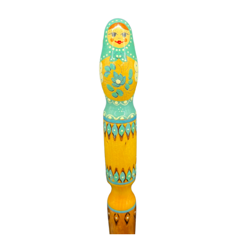 Russian Matryoshka Doll Colored 12" Pencil Green
