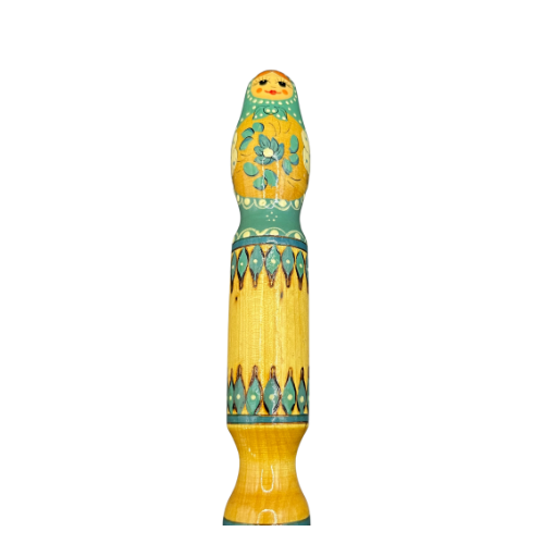Russian Matryoshka Doll Colored 12" Pencil Green