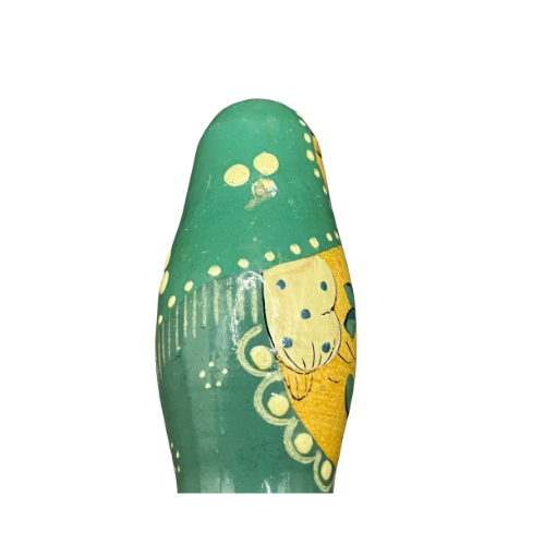 Russian Matryoshka Doll Colored 12" Pencil Green