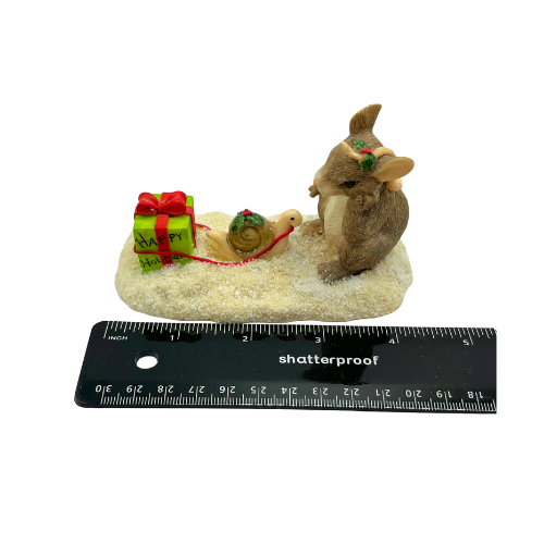 Limited Edition Charming Tails "Waiting For Christmas" Vintage Numbered Figurine By Dean Griff