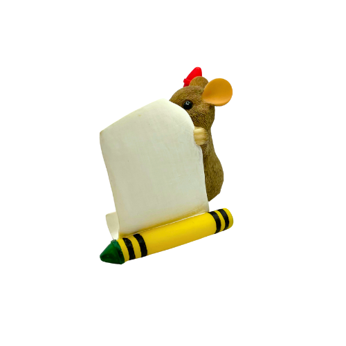 Charming Tails Mackenzie's Wish List Fitz & Floyd Christmas Figurine