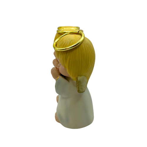 VTG Three Praying Angels "Peeking Naughty Angel" Ceramic Hallmark Figurine