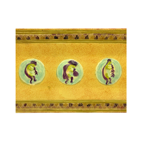 Kokopelli Counter Tray 5x11" Southwestern Flute Dancer by Vohann