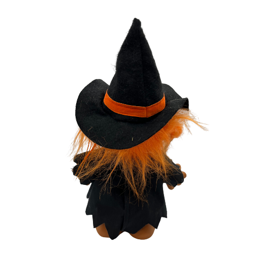 Large 90s Russ Berrie Troll Kidz Halloween Witch Costume Hard Body 10"