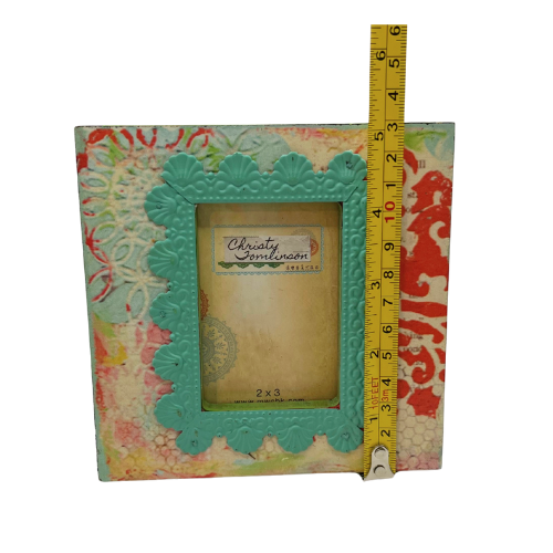 New Christy Tomlinson Designs 2 by 3 Photo Frame Adorable Destress Vintage Inspired