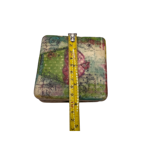 Christy Tomlinson Designs Cupcake Coasters Cork Backing New Set of 4