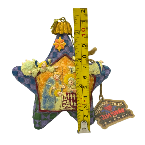 Vintage Jim Shore Nativity Star Ornament 2004 Heartwood Creek Collection