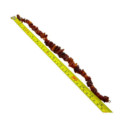 Vintage Baltic Amber Natural Graduated Beaded 16" Necklace Chocker with Spring Clasp