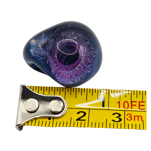 Vintage Signed Andy Ray Pendant Bullseye Vortex Style Galactic Glass