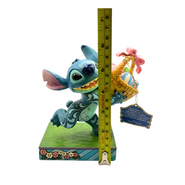 Jim Shore "Bizarre Bunny" Stitch with Easter Basket Disney Traditions