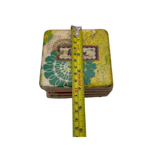 Christy Tomlinson Designs Motivating Coasters Cork Backing New Set of 4