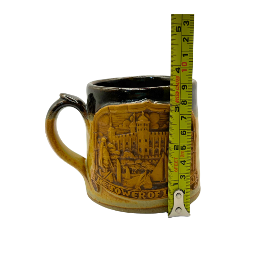 Vintage Tower of London Raised 3D Henry VIII England Mug