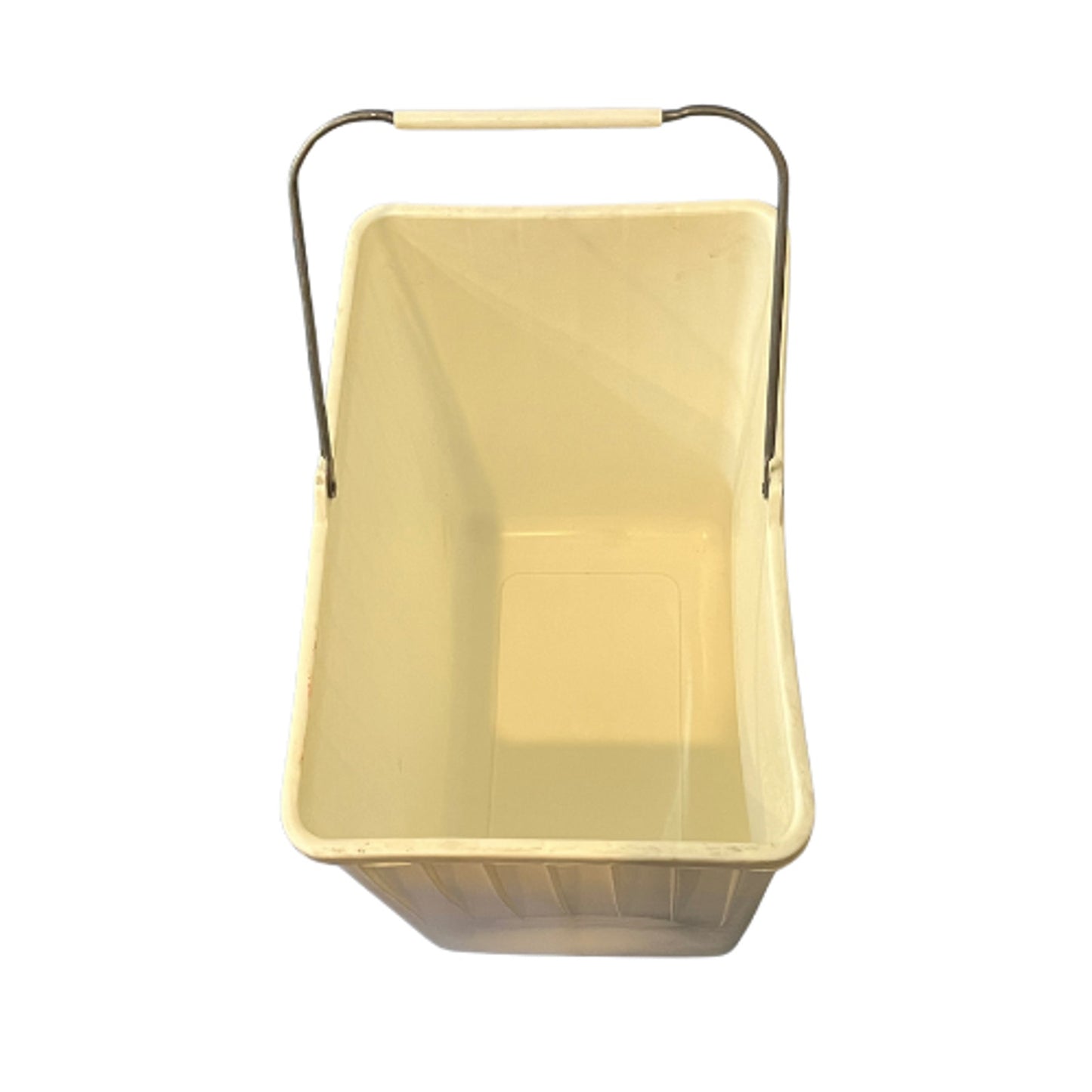 1970z CHEINCO Housewares Woodbury Fruit Faux Wood Vintage Yellow Ombre Trash Can Waste Bin