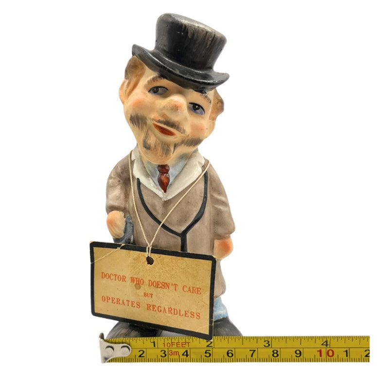 Vintage Novelty Doctor Ceramic Figurine BP Import Products Japan