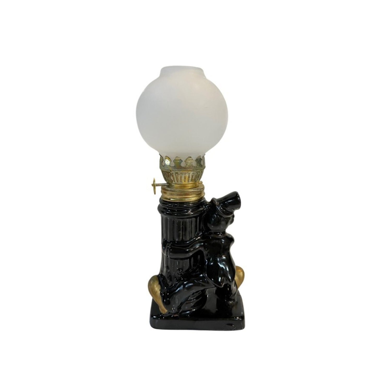 Vintage Good Time Charlie Chaplin Oil Lamp Post Bar Figurine Made in Japan