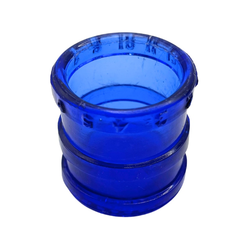 Antique Cobalt Blue Glass Dose Cup Heaping Dessert Spoonful Medical Collectible