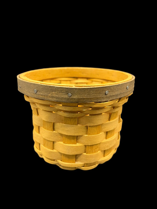 2006 Longaberger Extra Small Crock Basket Signed