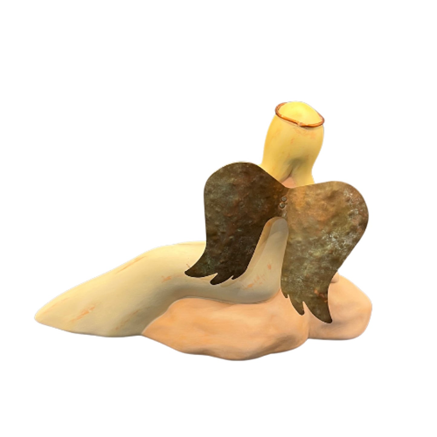Vintage 2002 Gentle Souls Angel Serenity Copper Wings Figurine