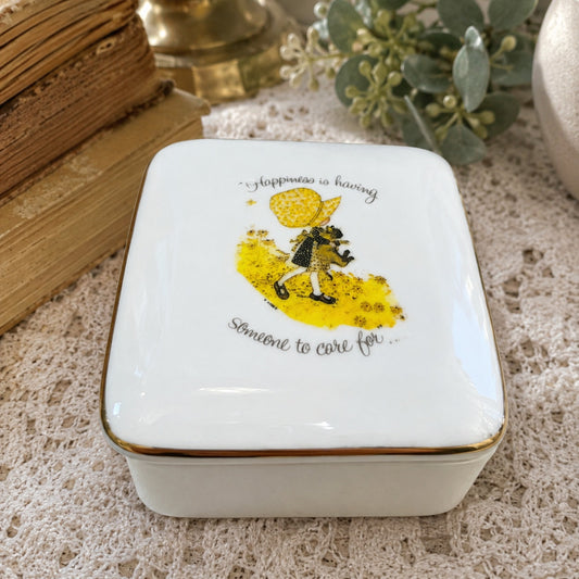 Holly Hobby Trinket Box “Happiness is having someone to care for.”