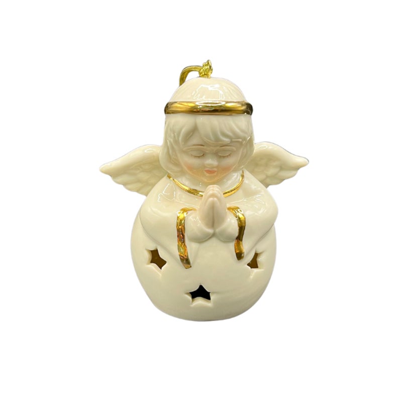 Lenox Color Changing Lit Angel Porcelain Christmas Tree Ornament Star Cutouts
