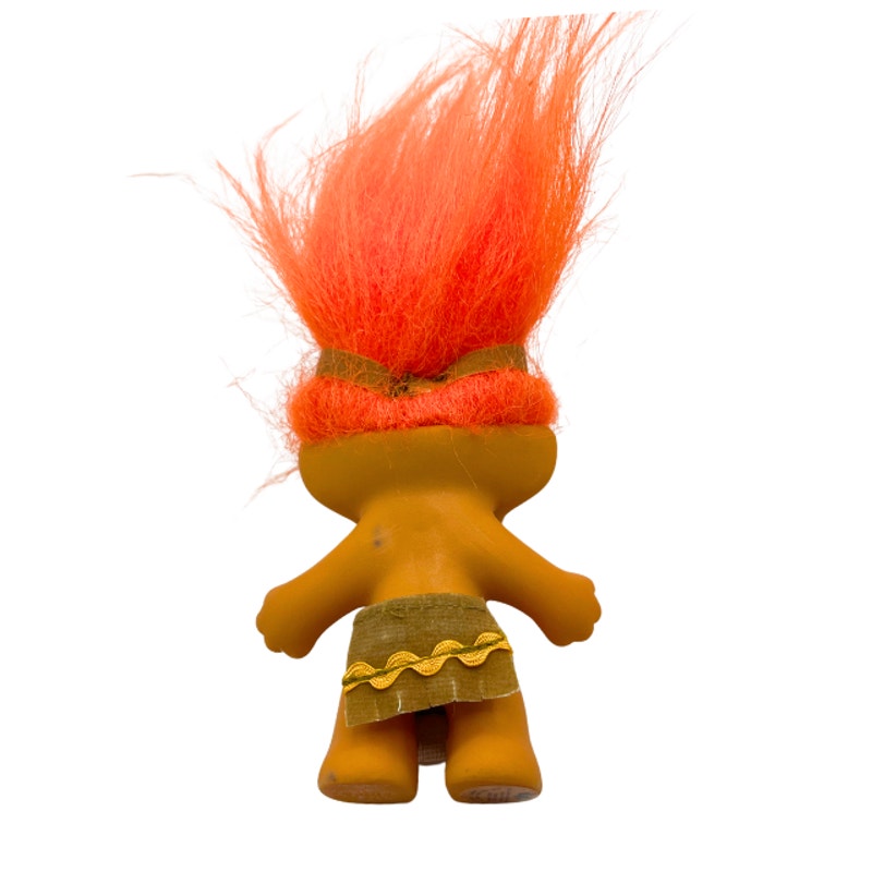 Vintage Russ Thanksgiving Troll Dolls Set 3 Fall Pilgrim Figures