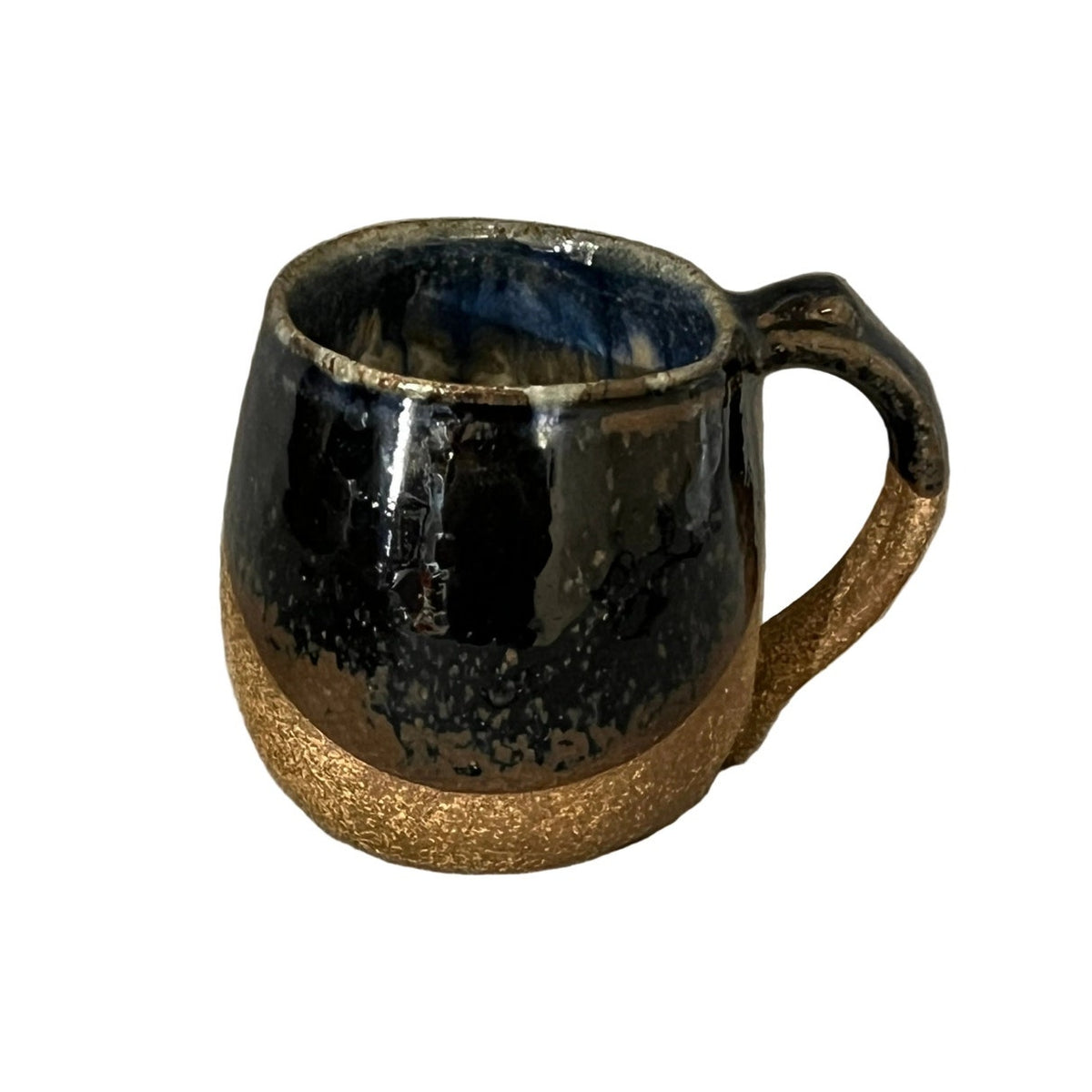 Vintage Artisan Handcrafted Stoneware 3D Face Mug Quirky Pottery Coffee Cup